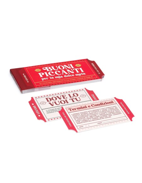 Blocchetto da 24 Voucher Piccanti - Sex Vouchers Spicy LEGSXC0002 Legami Milano | Futurartshop.com