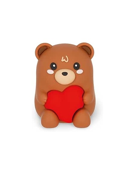 Light-Up Pencil Sharpener Teddy Bear Heart Kids Gift LEGPSL0004 Legami Milano | Futurartshop.com