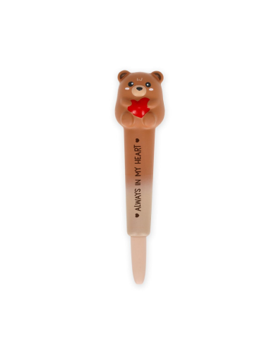 Penna Gel Antistress Squeezies Teddy Bear Cuore Nera LEGSQP0007 Legami Milano | Futurartshop.com