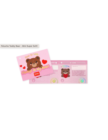 Mini Plush Teddy Bear Super Soft with Red Heart LEGMSC0001 Legami Milano | Futurartshop.com