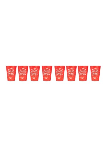 Set 8 In Love Cups Valentine's Day Party Table LAGCOL26009 Colourbook | Futurartshop.com