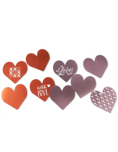 Set 6 In Love Banners Valentine's Day Decorations LAGCOL26005 Colourbook | Futurartshop.com