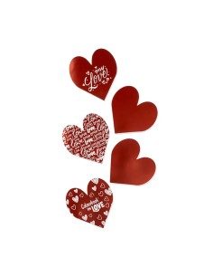 Set 6 Festoni In Love San Valentino Decorazioni LAGCOL26005 Colourbook | Futurartshop.com 2