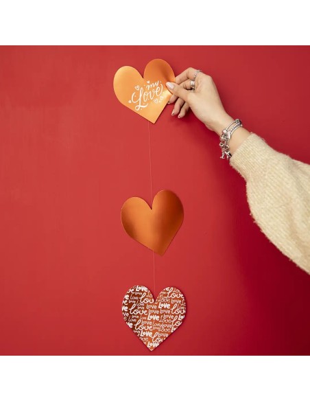 Set 6 In Love Banners Valentine's Day Decorations LAGCOL26005 Colourbook | Futurartshop.com