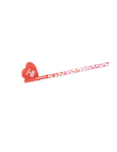 Pencil with Eraser In Love Valentine's Day HB LAGCOL26002 Colourbook | Futurartshop.com