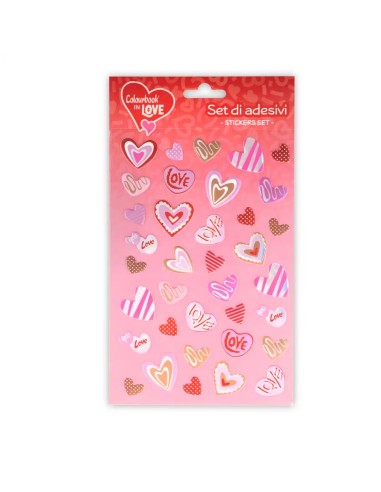Love Stickers Set Valentine's Day Decorative LAGCOL26006 Colourbook | Futurartshop.com