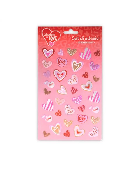 Love Stickers Set Valentine's Day Decorative LAGCOL26006 Colourbook | Futurartshop.com