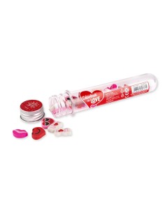20 In Love Erasers Test Tube Valentine's Day LAGCOL26012 Colourbook | Futurartshop.com