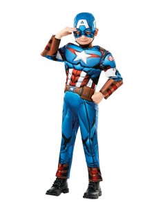 Captain America Deluxe Muscle Costume Ages 5-6 RUBIT640833-M Rubies | Futurartshop.com 2