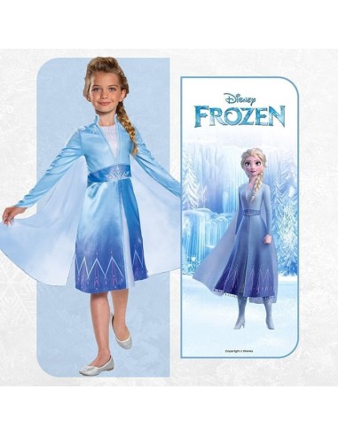Costume Elsa Frozen Classic Bambina Taglia S 5-6 Anni JAK129979L Jakks Pacific | Futurartshop.com