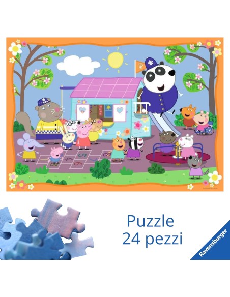 Puzzle Gigante Peppa Pig 24 Pezzi per Bambini 70x50 cm RAV031412 Ravensburger | Futurartshop.com