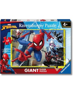 Puzzle Gigante Spider Man 60 Pezzi per Bambini 70x50 cm RAV030958 Ravensburger | Futurartshop.com