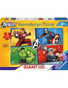 Puzzle Gigante Avengers 24 Pezzi per Bambini 70x50 cm RAV120043263 Ravensburger | Futurartshop.com