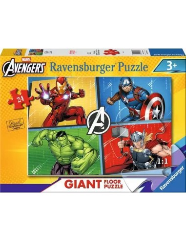 Avengers Giant Puzzle 24 Pieces for Kids 70x50 cm RAV120043263 Ravensburger | Futurartshop.com