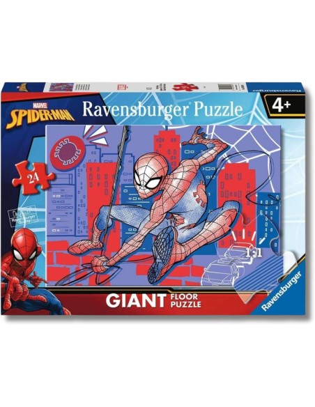 Puzzle Gigante Spider Man 24 Pezzi per Bambini 70x50 cm RAV030880 Ravensburger | Futurartshop.com