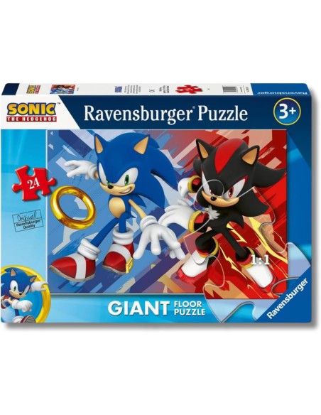 Puzzle Gigante Sonic 24 Pezzi per Bambini 70x50 cm RAV120042150 Ravensburger | Futurartshop.com