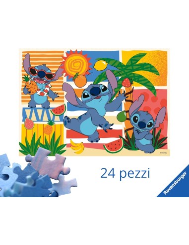 Stitch Giant Puzzle 24 Pieces for Kids 70x50 cm RAV120042136 Ravensburger | Futurartshop.com