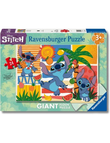 Puzzle Gigante Stitch 24 Pezzi per Bambini 70x50 cm RAV120042136 Ravensburger | Futurartshop.com