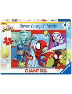 Puzzle Gigante Spidey 60 Pezzi per Bambini 70x50 cm RAV120042167 Ravensburger | Futurartshop.com