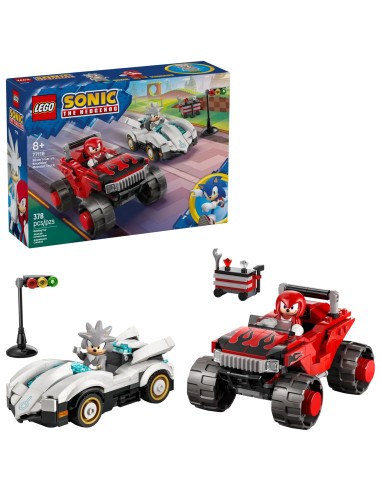 LEGO Sonic 77118 Silver's Car vs Knuckles' Monster Truck 378 Pcs LEG6588735 Lego | Futurartshop.com