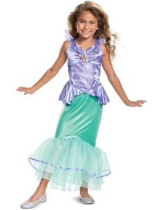 Ariel Deluxe Costume Little Mermaid Girls Size M 7-8 Years JAK140709K Jakks Pacific | Futurartshop.com