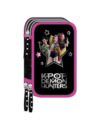 Demon Hunters Kpop Energy Astuccio Triplo 37 Pezzi Scuola SAF442668857 Safta | Futurartshop.com