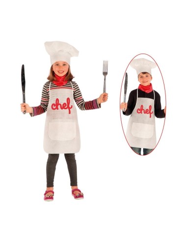 Kids Chef Costume Set with Apron Hat and Bandana CAR06665 Carnival Toys | Futurartshop.com