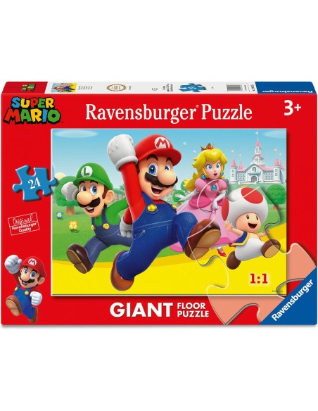 Puzzle Gigante Super Mario 24 Pezzi per Bambini 70x50 cm RAV120043256 Ravensburger | Futurartshop.com