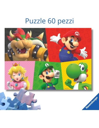 Super Mario Giant Puzzle 60 Pieces for Kids 70x50 cm RAV120043287 Ravensburger | Futurartshop.com