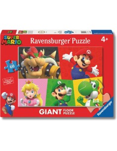 Puzzle Gigante Super Mario 60 Pezzi per Bambini 70x50 cm RAV120043287 Ravensburger | Futurartshop.com