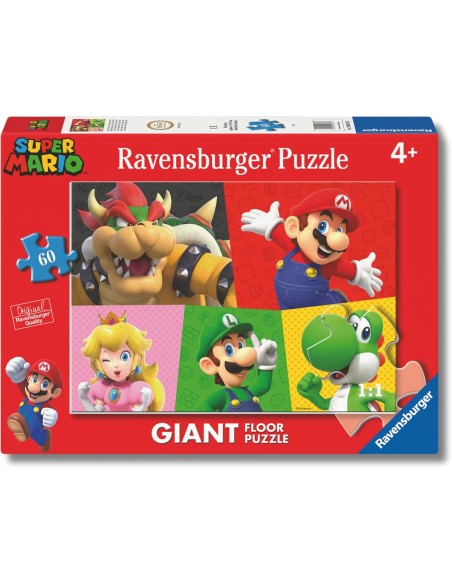 Super Mario Giant Puzzle 60 Pieces for Kids 70x50 cm RAV120043287 Ravensburger | Futurartshop.com