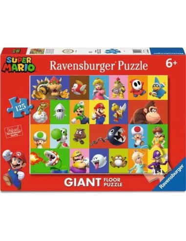 Super Mario Giant Puzzle 125 Pieces for Kids 70x50 cm RAV120043300 Ravensburger | Futurartshop.com