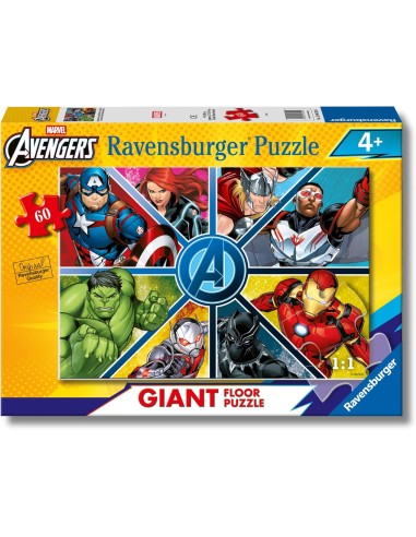 Puzzle Gigante Avengers 125 Pezzi per Bambini 70x50 cm RAV120043294 Ravensburger | Futurartshop.com
