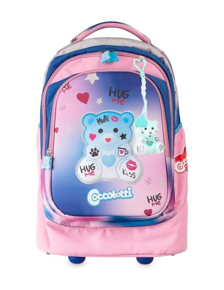 Coccolotti Zaino Trolley Scuola Classic Azzurro + Coccolotto Omaggio LAGCLT00017-1 Colourbook | Futurartshop.com