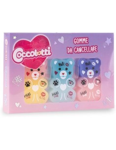 Coccolotti Set 3 Gomme da Cancellare Love & Tell LAGCLT00032 Colourbook | Futurartshop.com