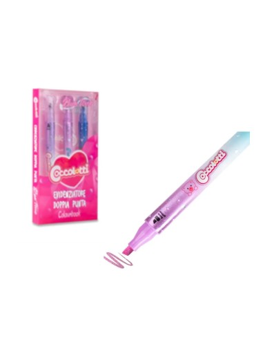 Coccolotti Double Tip Highlighters – Set of 3 LAGCLT00029 Colourbook | Futurartshop.com