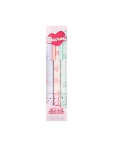 Coccolotti Blue Ballpoint Pens Classic – Set of 3 LAGCLT00031 Colourbook | Futurartshop.com
