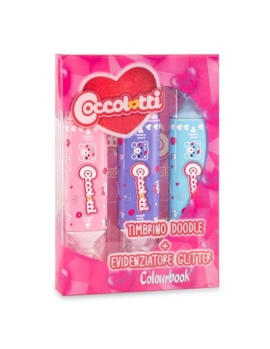Coccolotti Glitter Highlighters with Stamp – Set of 3 LAGCLT00035 Colourbook | Futurartshop.com
