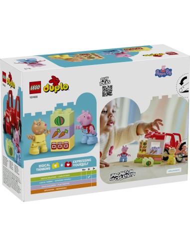 LEGO DUPLO 10468 Peppa Pig Tractor and Farmers Market LEG6585498 Lego | Futurartshop.com