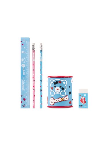 Coccolotti Stationery Kit 5 Pieces School Set LAGCLT00034 Colourbook | Futurartshop.com