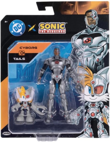 DC x Sonic Tails & Cyborg – Collectible Action Figure Multipack JAK43096 Jakks Pacific | Futurartshop.com