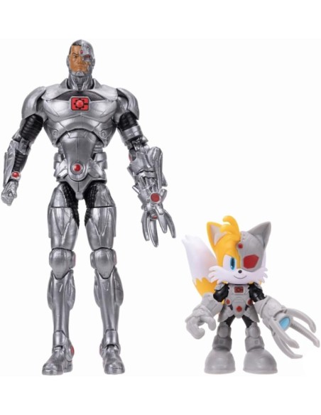 DC x Sonic Tails & Cyborg – Collectible Action Figure Multipack JAK43096 Jakks Pacific | Futurartshop.com