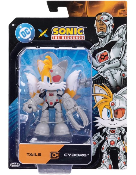 DC x Sonic Tails as Cyborg Action Figure 13 cm JAK42906 Jakks Pacific | Futurartshop.com