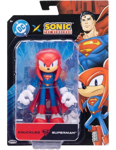 DC x Sonic Knuckles as Superman Action Figure 13 cm JAK42903 Jakks Pacific | Futurartshop.com