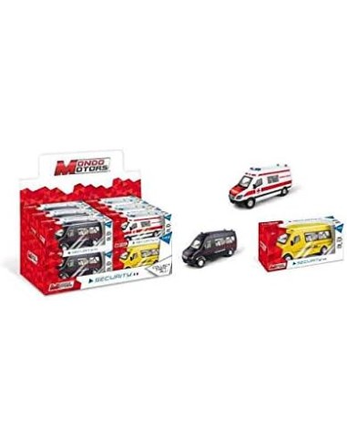 Motors Security Minibus Die-Cast Scale 1:43 Assorted MON54054 Mondo | Futurartshop.com