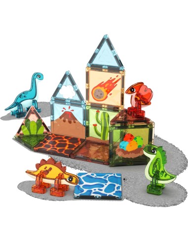 Geomag Dino World 25 Pieces Magnetic Building Set BIA4221 Geomag | Futurartshop.com