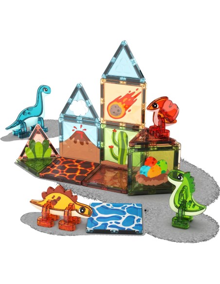 Geomag Dino World 25 Pieces Magnetic Building Set BIA4221 Geomag | Futurartshop.com