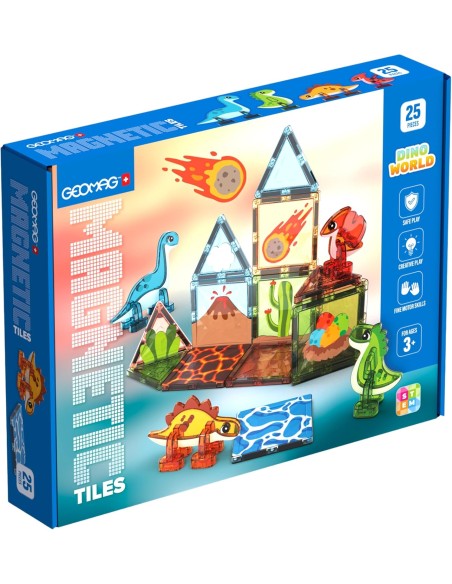 Geomag Dino World 25 Pieces Magnetic Building Set BIA4221 Geomag | Futurartshop.com