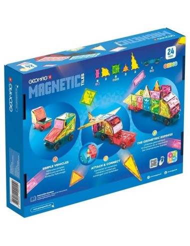 Geomag veicoli 24 Pezzi Costruzioni Magnetiche BIA4211 Geomag | Futurartshop.com