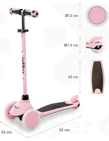 On&Go Tripper 3-Wheel Pink Scooter MON28571 Mondo | Futurartshop.com
